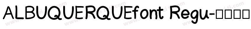 ALBUQUERQUEfont Regu字体转换